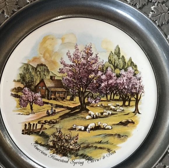 Carson Pewter - CURRIER & IVES - AMERICAN SUMMER - PLATE (10-1/2") - Picture 2 of 5
